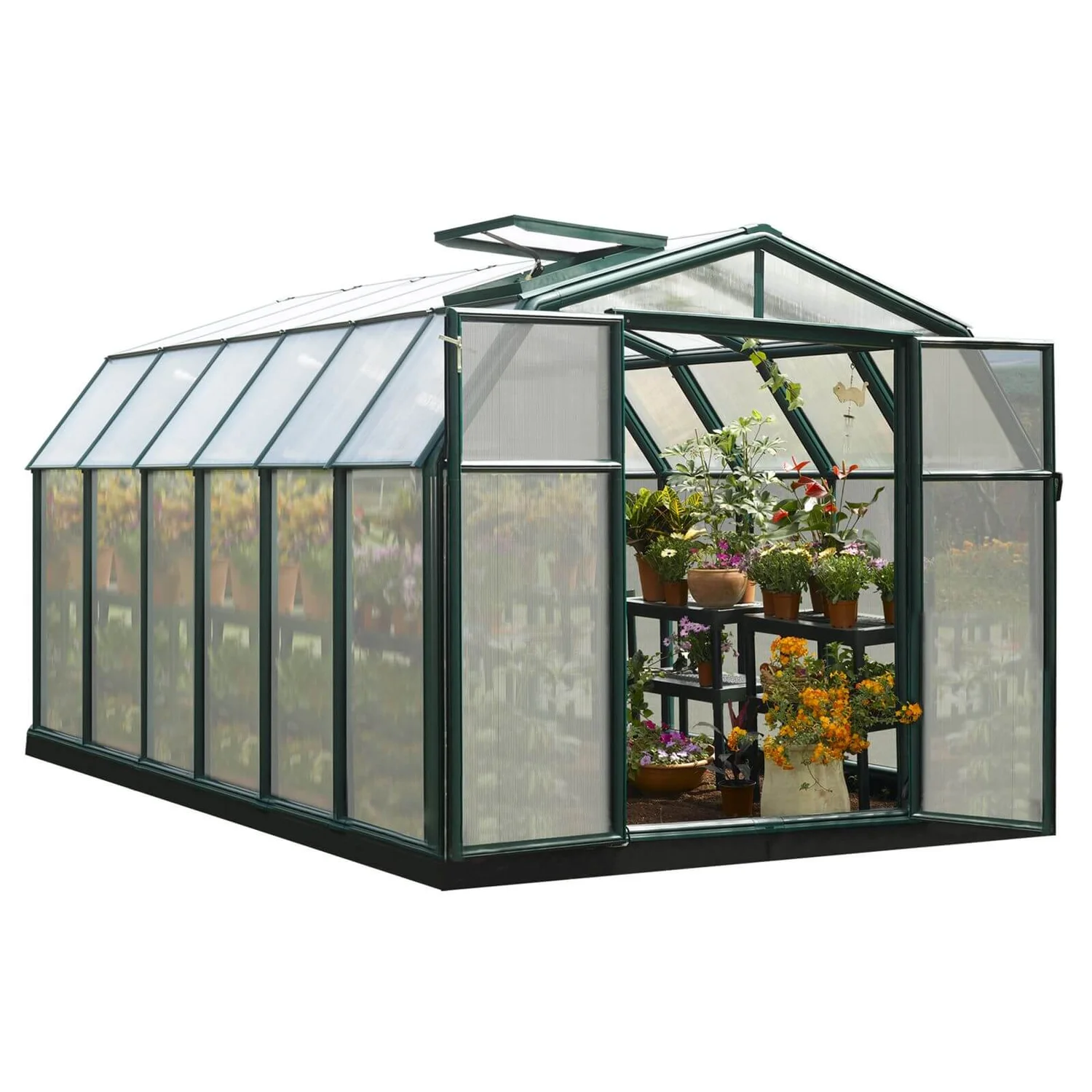 Palram 8 X 12ft Canopia Hobby Gardener Greenhouse - Green